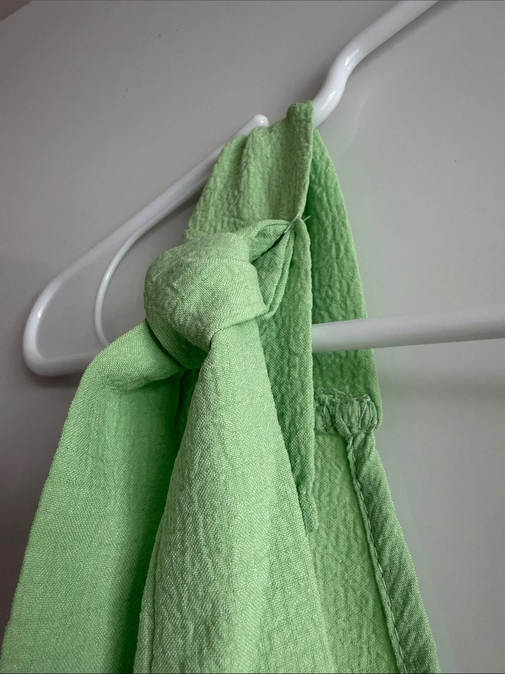 SHEIN Light Green Tie-Shoulder Romper Size 8/10 (L)